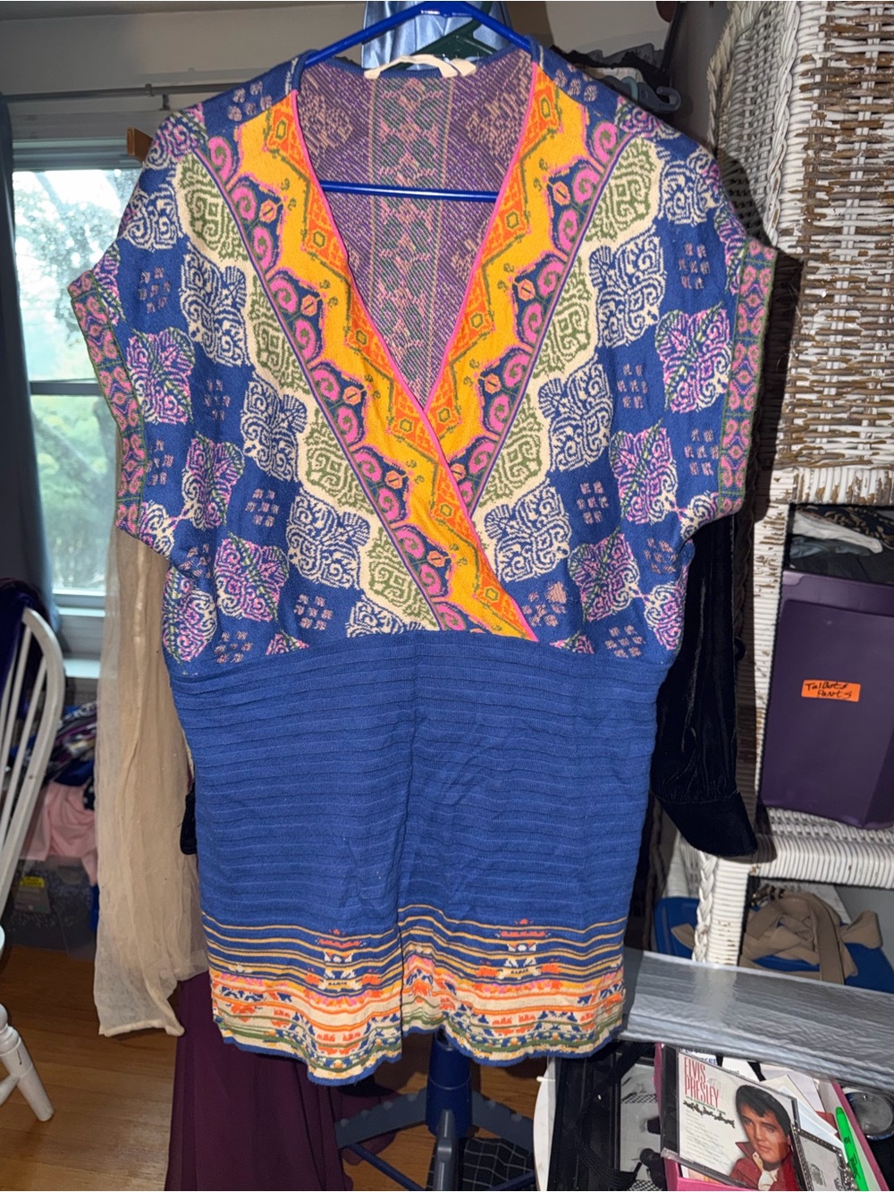 Soft surroundings short sleeve sweater 1X Boho